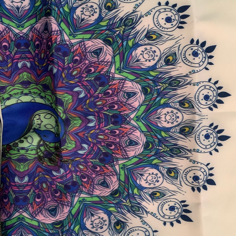 Peacock Print Pillowcase Covers